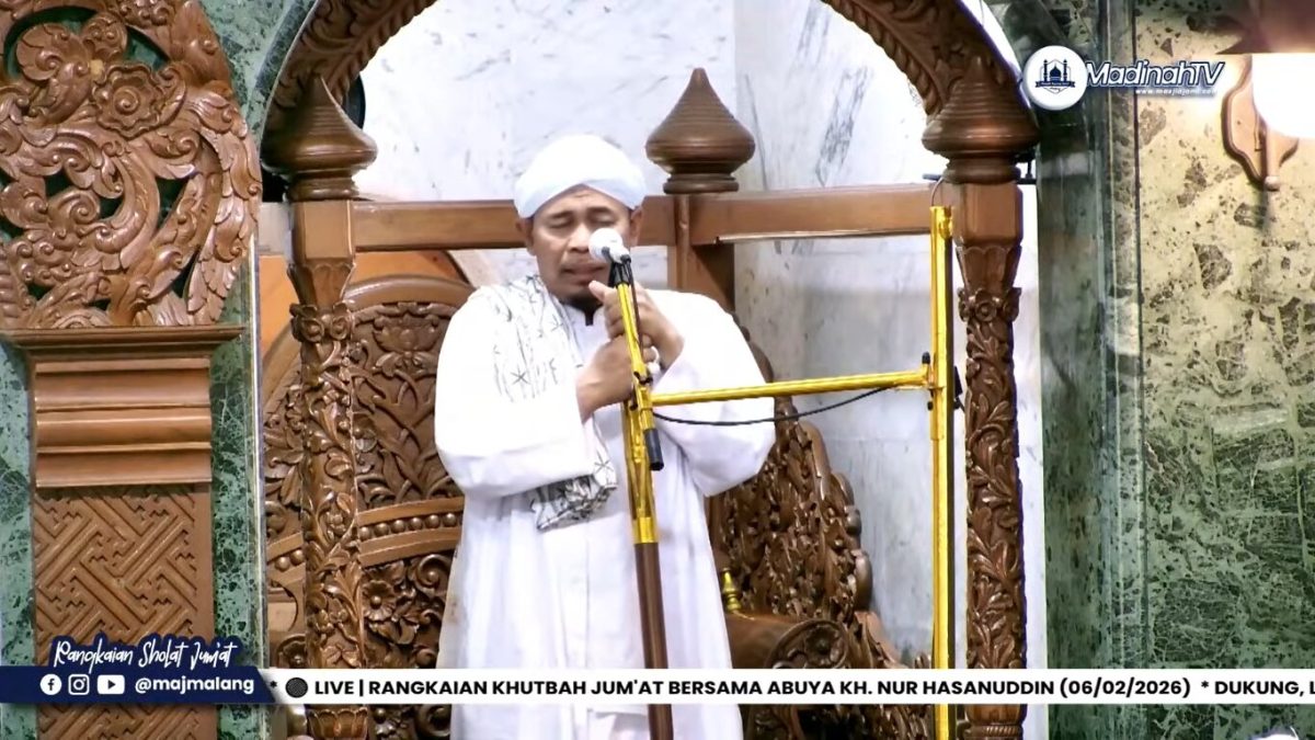 Khutbah Jum’at Masjid Jami’ Malang 6 Februari 2026 dengan Khotib KH. Nur Hasanuddin