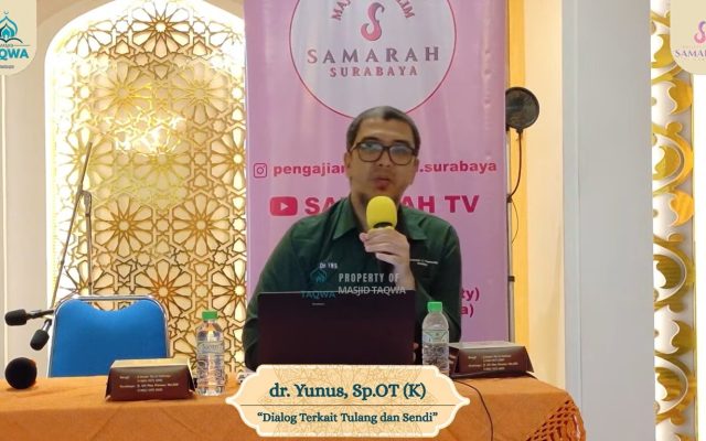 dr. Yunus, Sp.OT (K) spesialis ortopedi dan traumatologi konsultan onkologi ortopedi (tumor tulang).