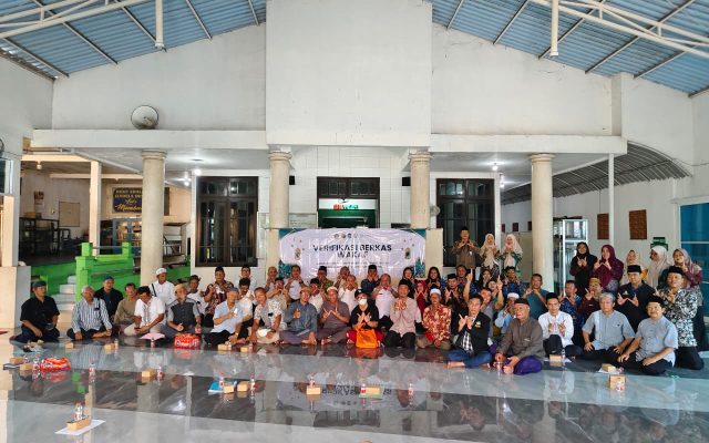 Sinergi lintas sektor PD DMI Kota Surabaya dan BPN Surabaya bersama para takmir se-Kecamatan Tandes dalam menyukseskan Gerakan Percepatan Sertifikat Wakaf Masjid dan Musholla di Masjid Al-Asy'ari,