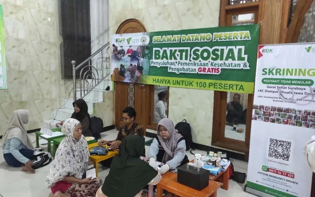 PDUF MUI Jatim, DMI Gubeng & Dompet Dhuafa gelar layanan kesehatan gratis di Masjid Istiqomah Gubeng