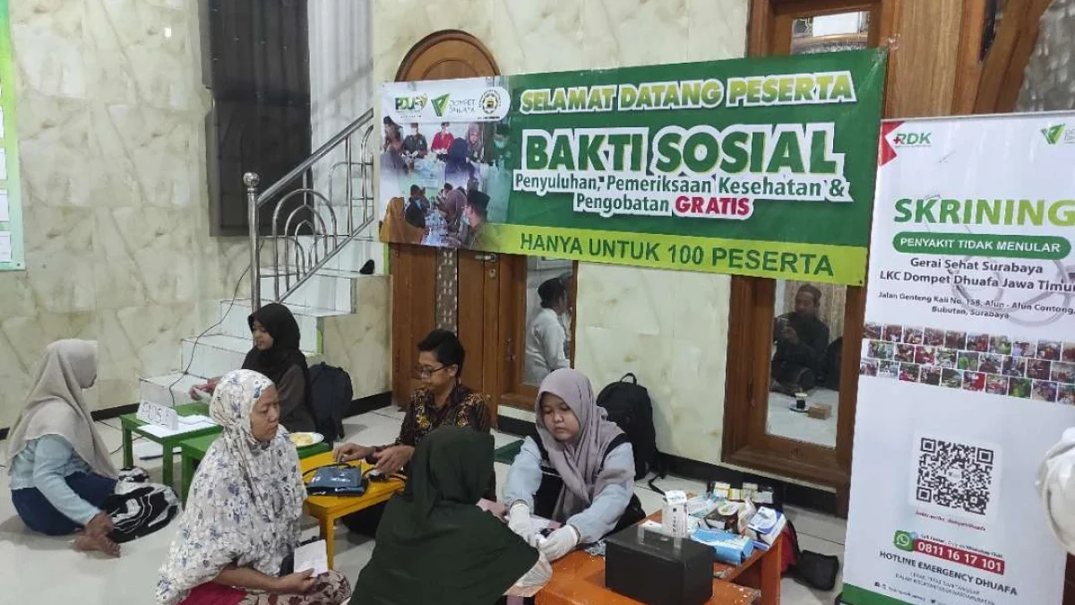 PDUF MUI Jatim, DMI Gubeng & Dompet Dhuafa gelar layanan kesehatan gratis di Masjid Istiqomah Gubeng